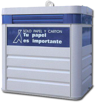 Contenedor De Papel - Contenedor De Papel Y Carton Png (350x367), Png Download