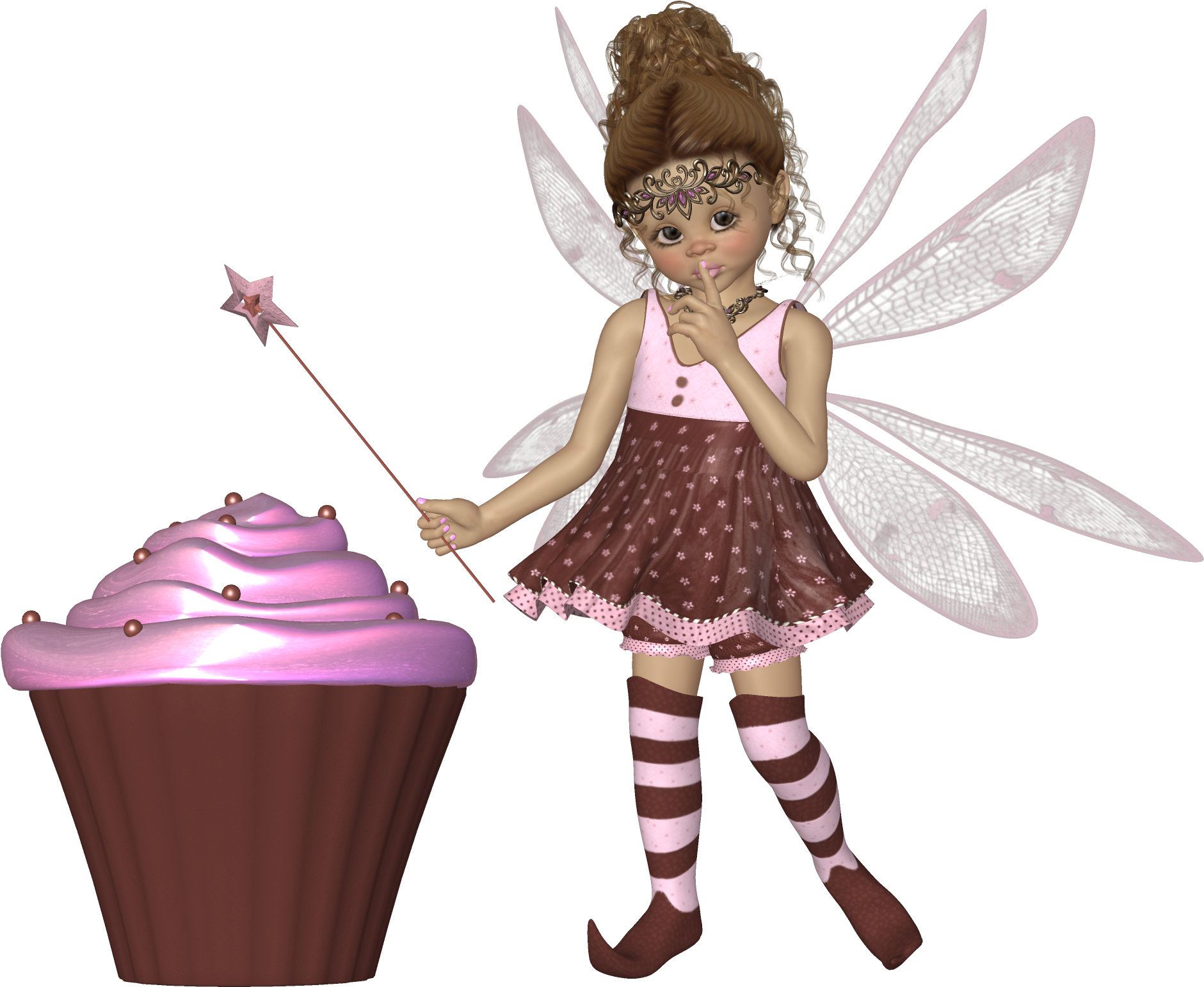 Cute Cartoon Fairies Clip Art - Clip Art (2000x2000), Png Download