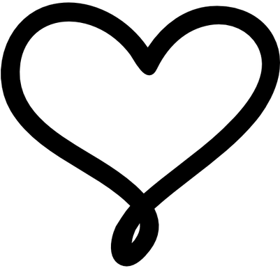 Valentines Day Heart Black And White (400x400), Png Download