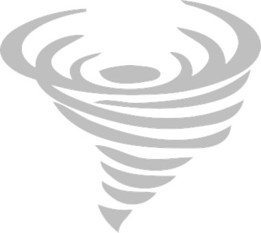 Tornado Grey Cyclone Twister Danger Disast - Tornado Clip Art (381x340), Png Download