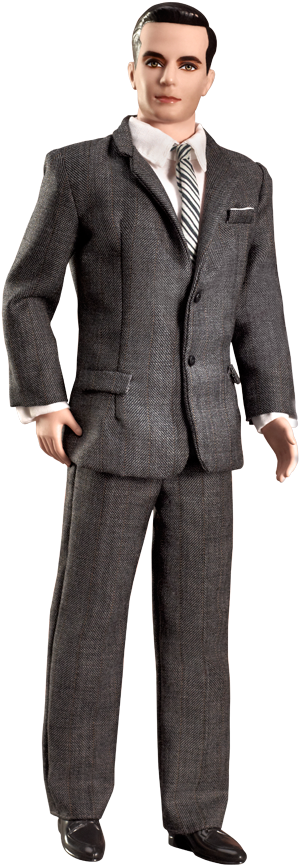 Don - Barbie Collector Mad Men Don Draper Doll (640x950), Png Download