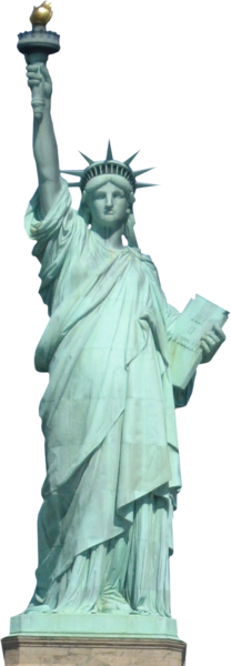 Lady Liberty - Statue Of Liberty (208x600), Png Download