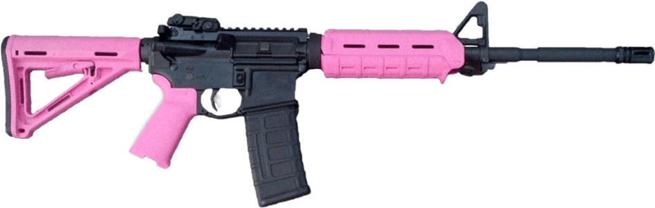 Pink M4 - Pink Draco Gun (1024x357), Png Download