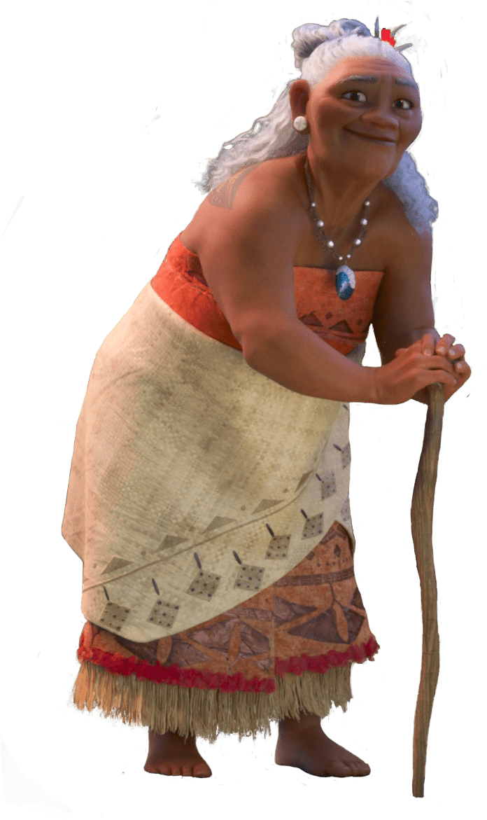 At The Movies - Moana Grandma (720x1183), Png Download