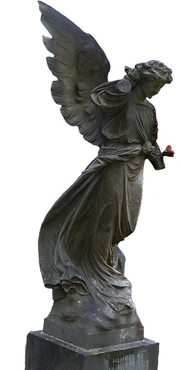 Clip Art Library Stone Png For - Angel Statue Png (663x1205), Png Download
