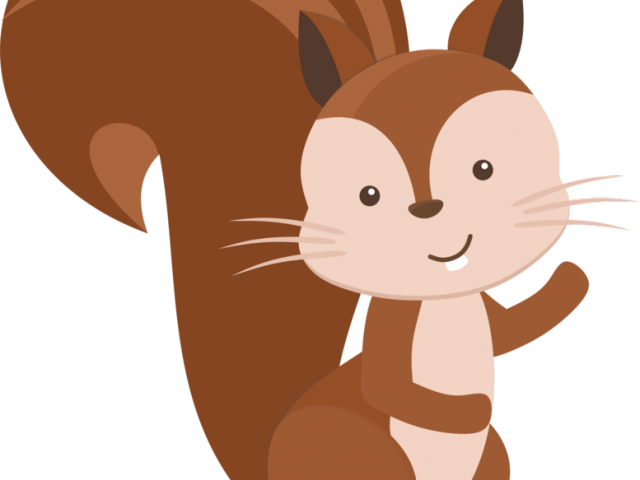 Gray Squirrel Clipart Woodland Creature - Woodland Animal Clipart Png (640x480), Png Download