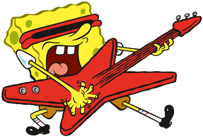 Spongebob Rock N Roll - Spongebob Png (400x400), Png Download