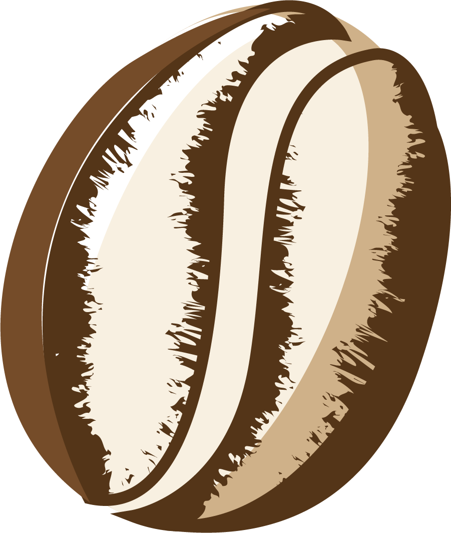 Picture Free Download Coffee Bean Painting Hand Painted - Coffee Bean Illustration Png (901x1064), Png Download