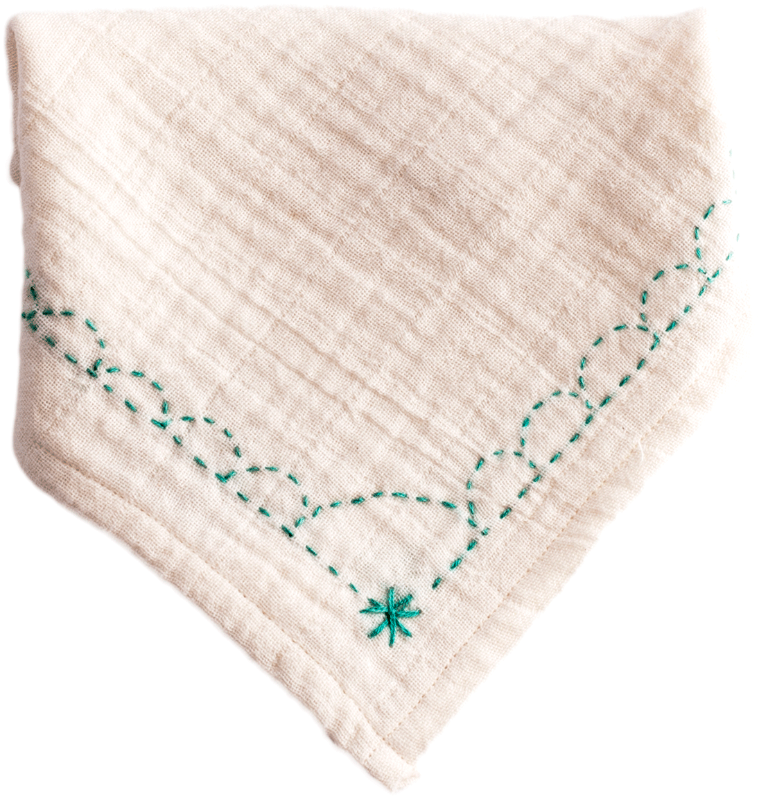 Organic Bandana Bib - Bandana Bib, Mermaid Green (1800x1800), Png Download