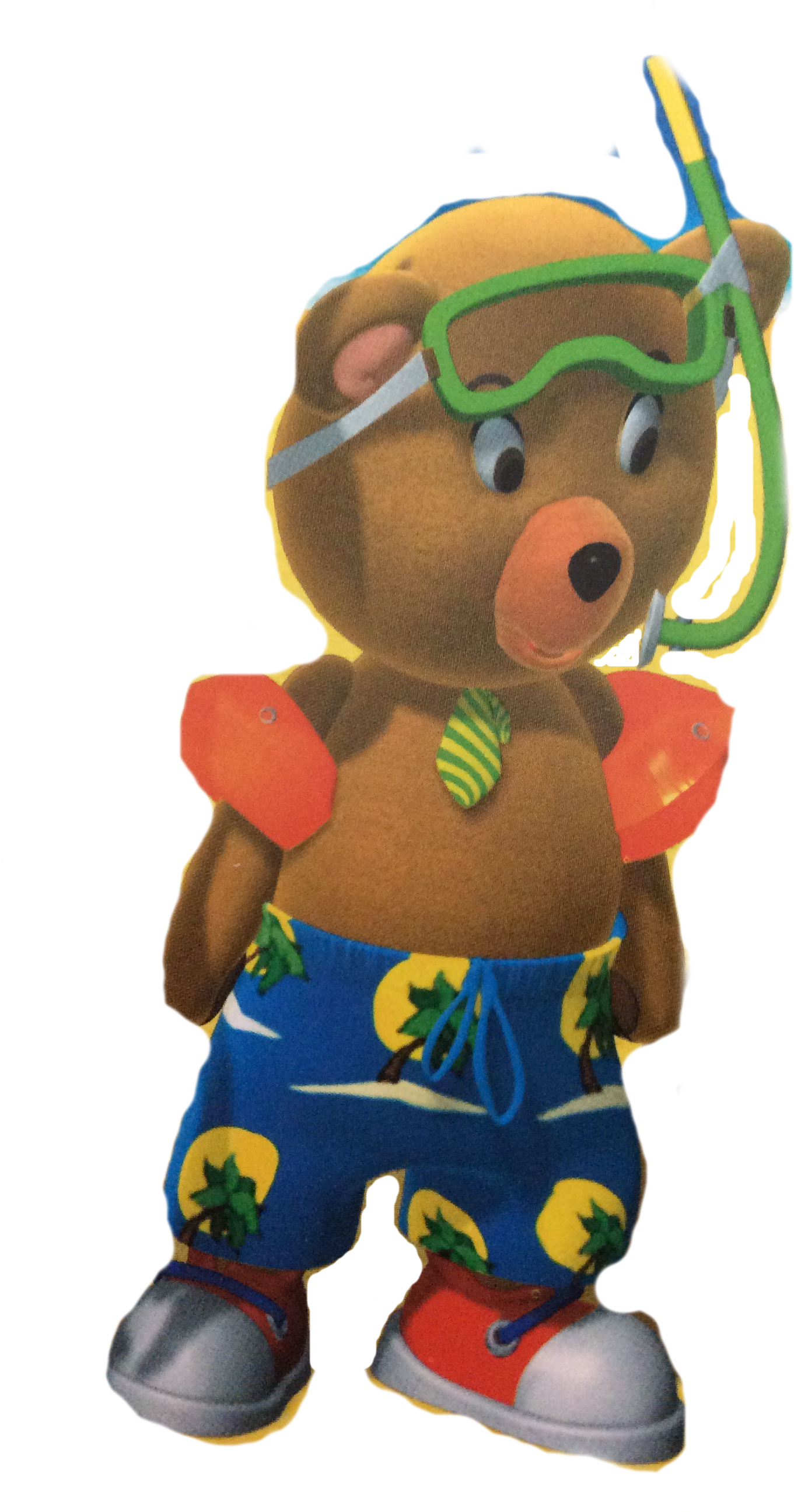 Master Tubby Bear Beach - Stuffed Toy (1936x2592), Png Download