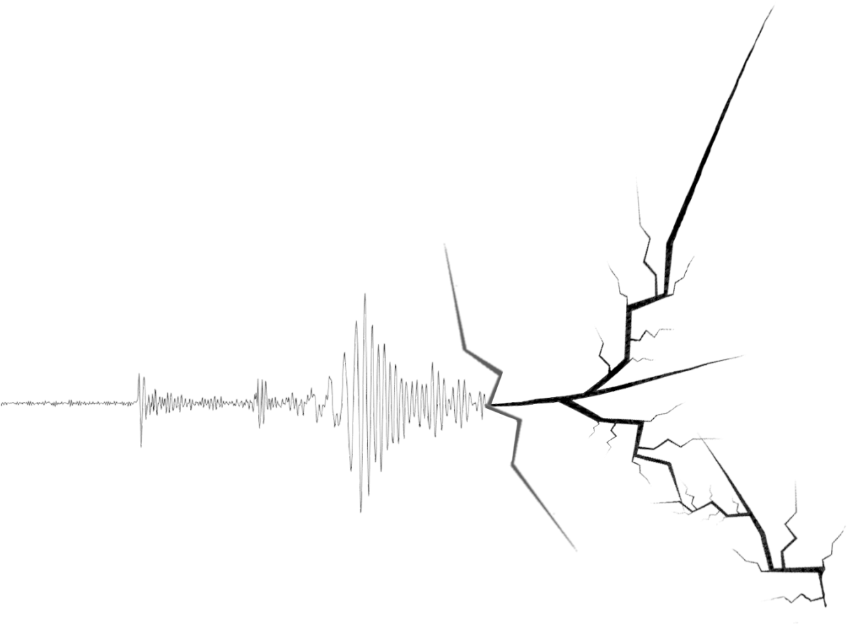 Earthquake Crack Png - Earthquake (1300x929), Png Download