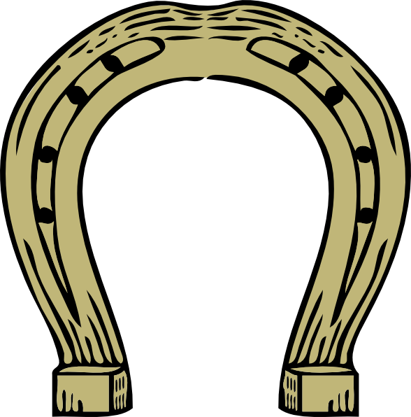 Horseshoe Clip Art (588x596), Png Download