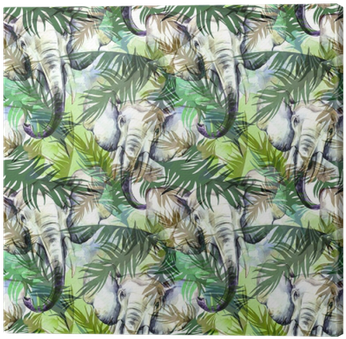 Watercolor Exotic Seamless Pattern - Watercolor Painting (400x400), Png Download