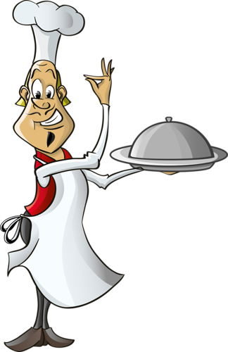 Menu Design, Kitchen Clipart, Free Cartoons, Image - French Chef Clipart (324x500), Png Download