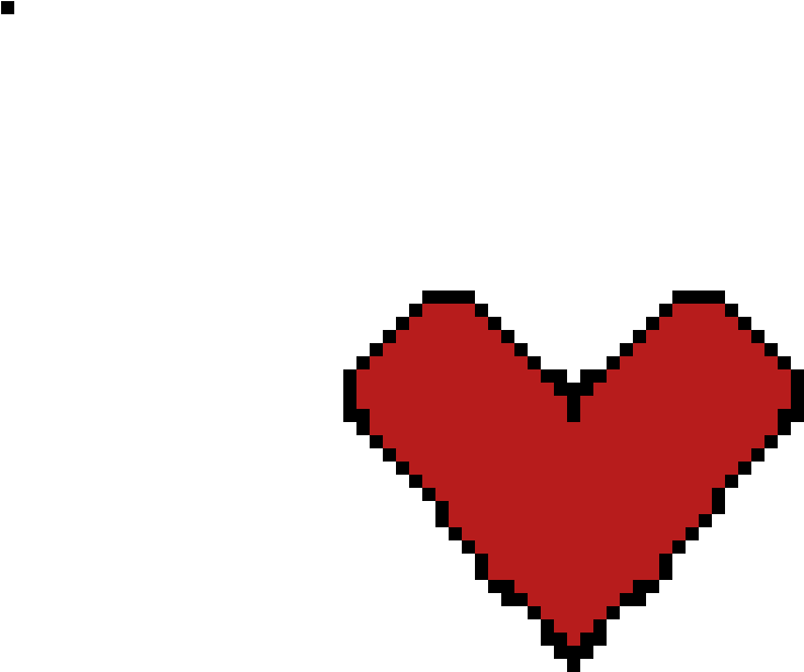 Pixel Heart ^~^ - Heart (1200x1200), Png Download
