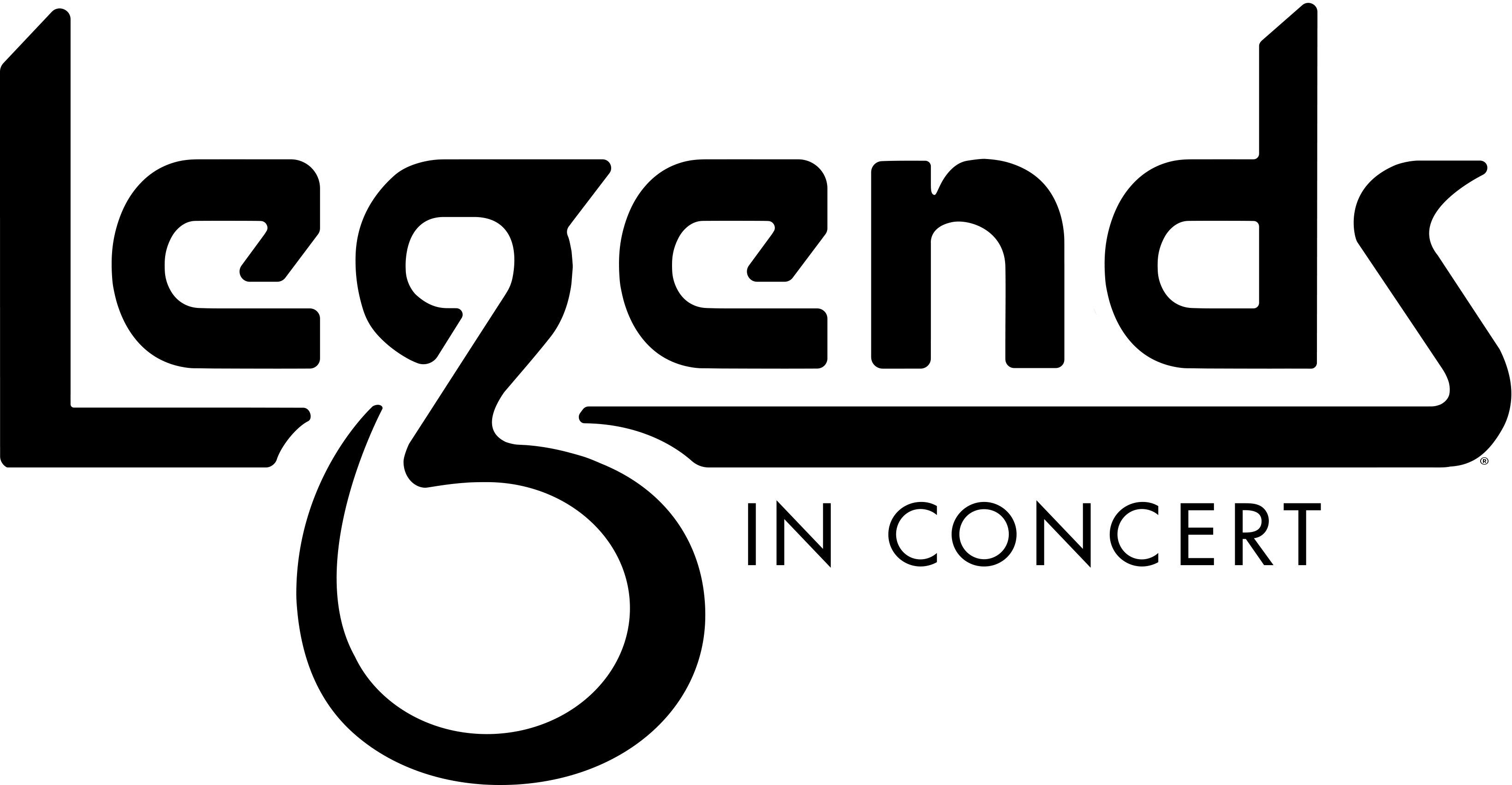 Legends Logo Blk (3278x1703), Png Download