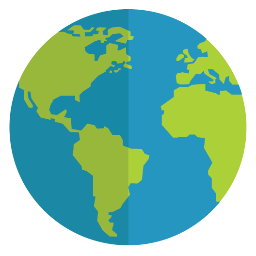 Green Earth Vinyl Stickers - Earth Sticker (528x528), Png Download