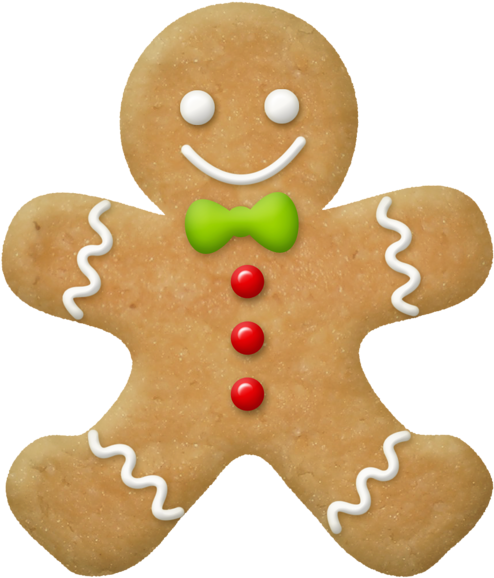 Christmas Gingerbread Png Picture - Christmas Gingerbread Man Png (529x600), Png Download