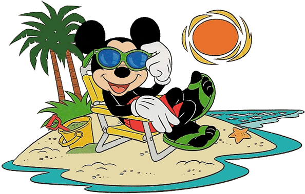 Download Beach Clipart Mickey Mouse - Disney - HD Transparent PNG ...