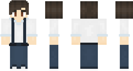 Minecraft Skin Lentes - Skin De Jonathan Minecraft (600x348), Png Download