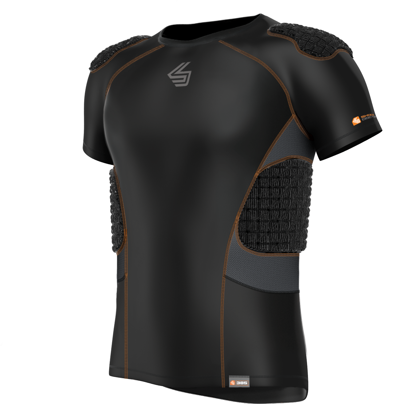 Shock Doctor Core Shockskin 5pad Shirt, Black/grey, (1800x1800), Png Download