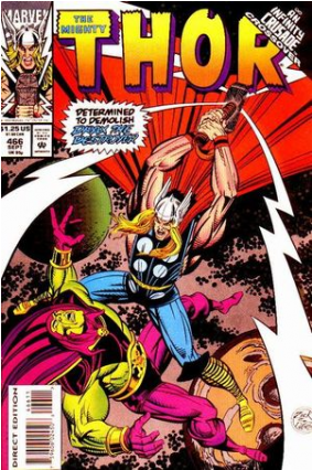 Купете Comics 1993-09 The Mighty Thor - Drax Vs Thor (425x425), Png Download