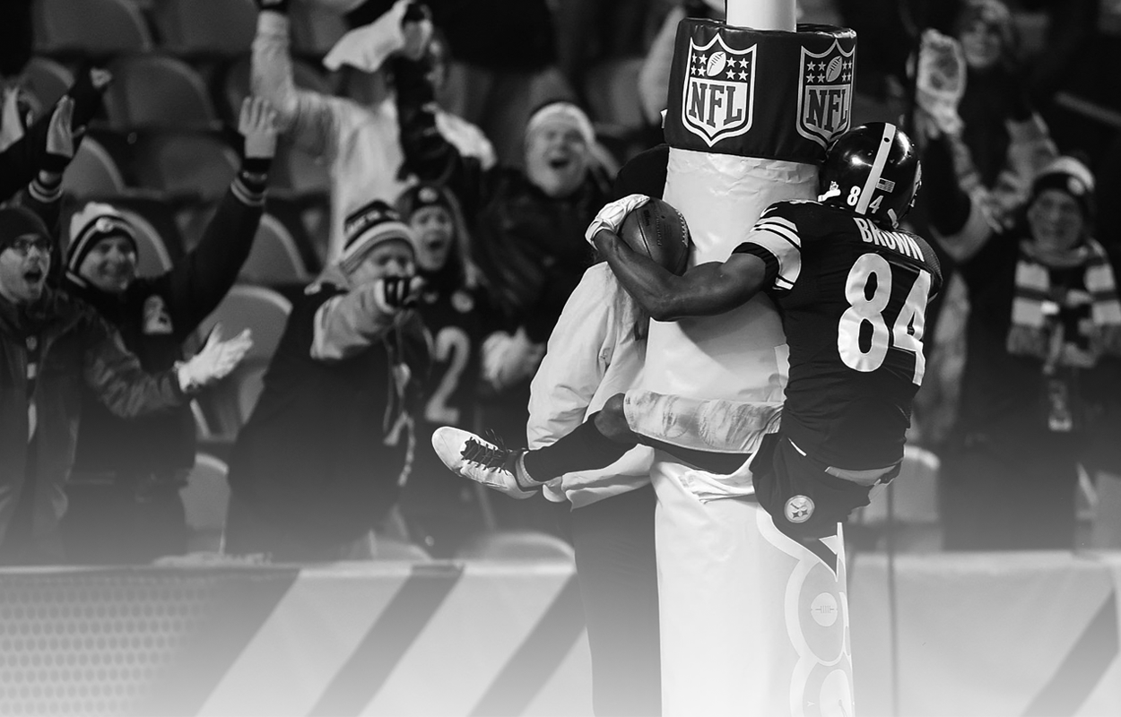 Antonio Brown Signed Pittsburgh Steelers 16x20 (1250x800), Png Download