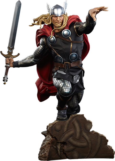 20" Marvel Premium Format™ Figure Thor - Thor - Modern Age Thor Premium Format Statue (480x674), Png Download