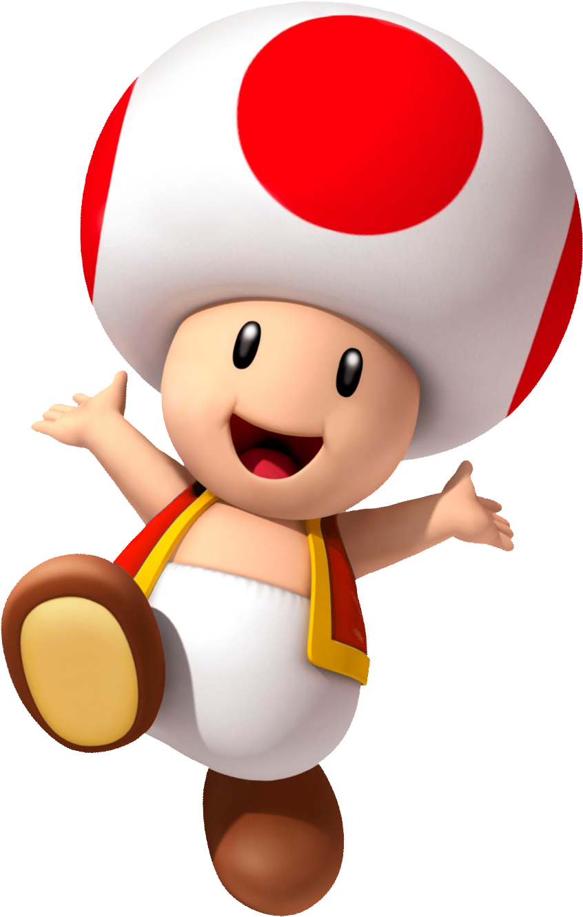 Rap Monster - Super Mario Red Toad (1280x1449), Png Download