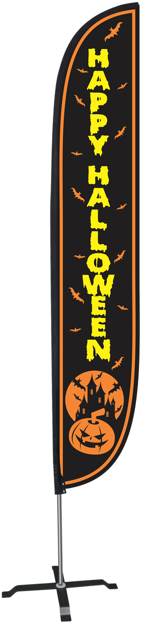 Sale - Lookourway Happy Halloween Feather Flag Complete Set (1280x1280), Png Download
