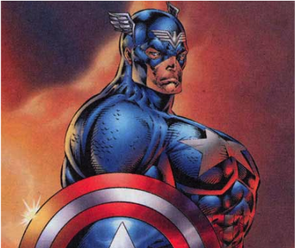 Captain America - Captain America Comic Buff (510x348), Png Download