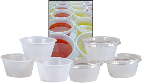 Disposable 2oz Jello Shot Cups - Jello Shots Cup Lids (500x500), Png Download
