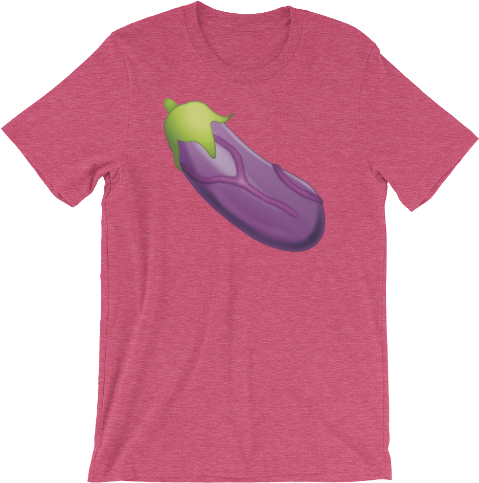 Veiny Eggplant Emoji T Shirts Swish Embassy - New! If I Can't Bring My Dog I'm Not Going - Dog Lover (1000x1000), Png Download