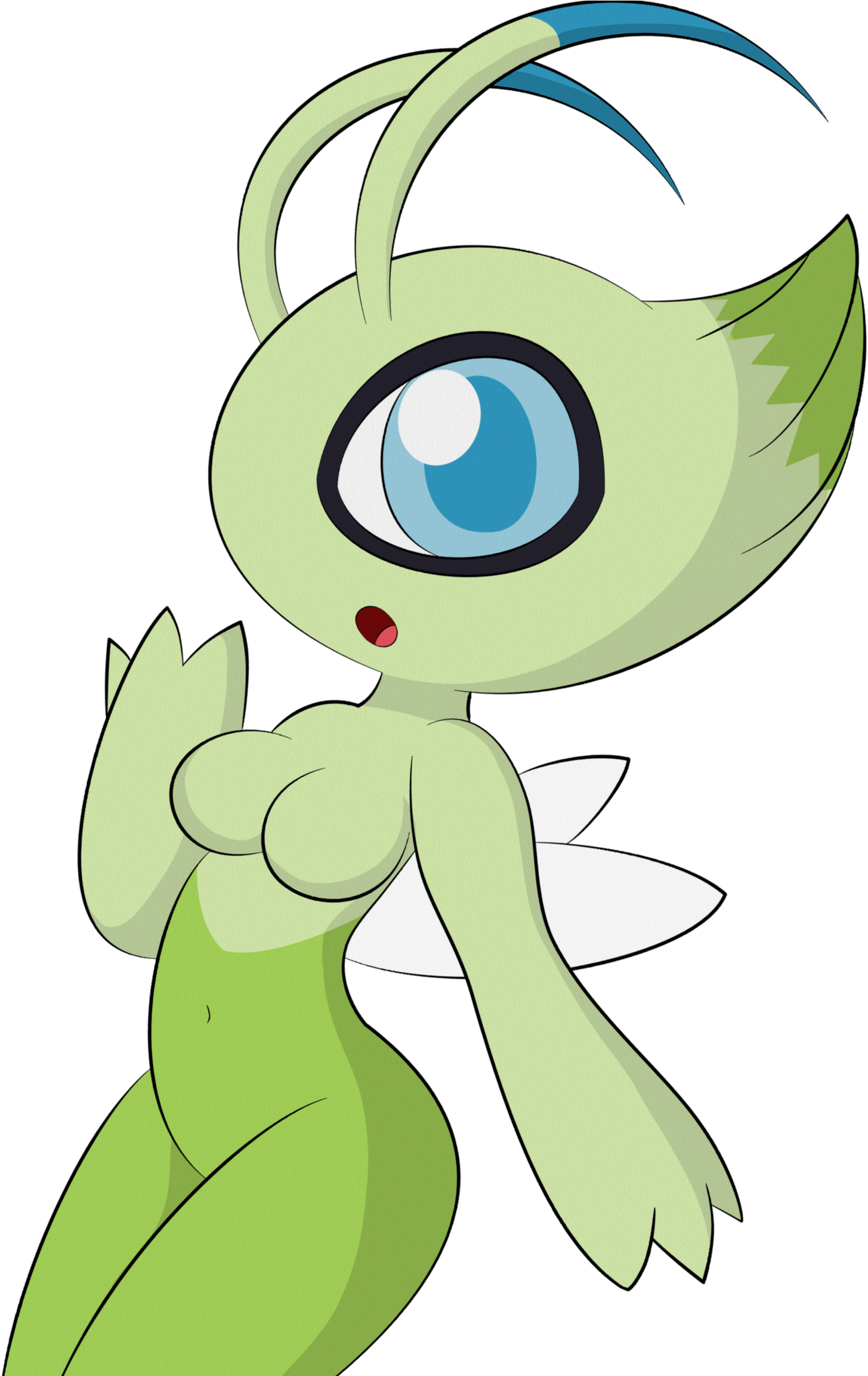 Celebi - Anthro Celebi (1728x2304), Png Download
