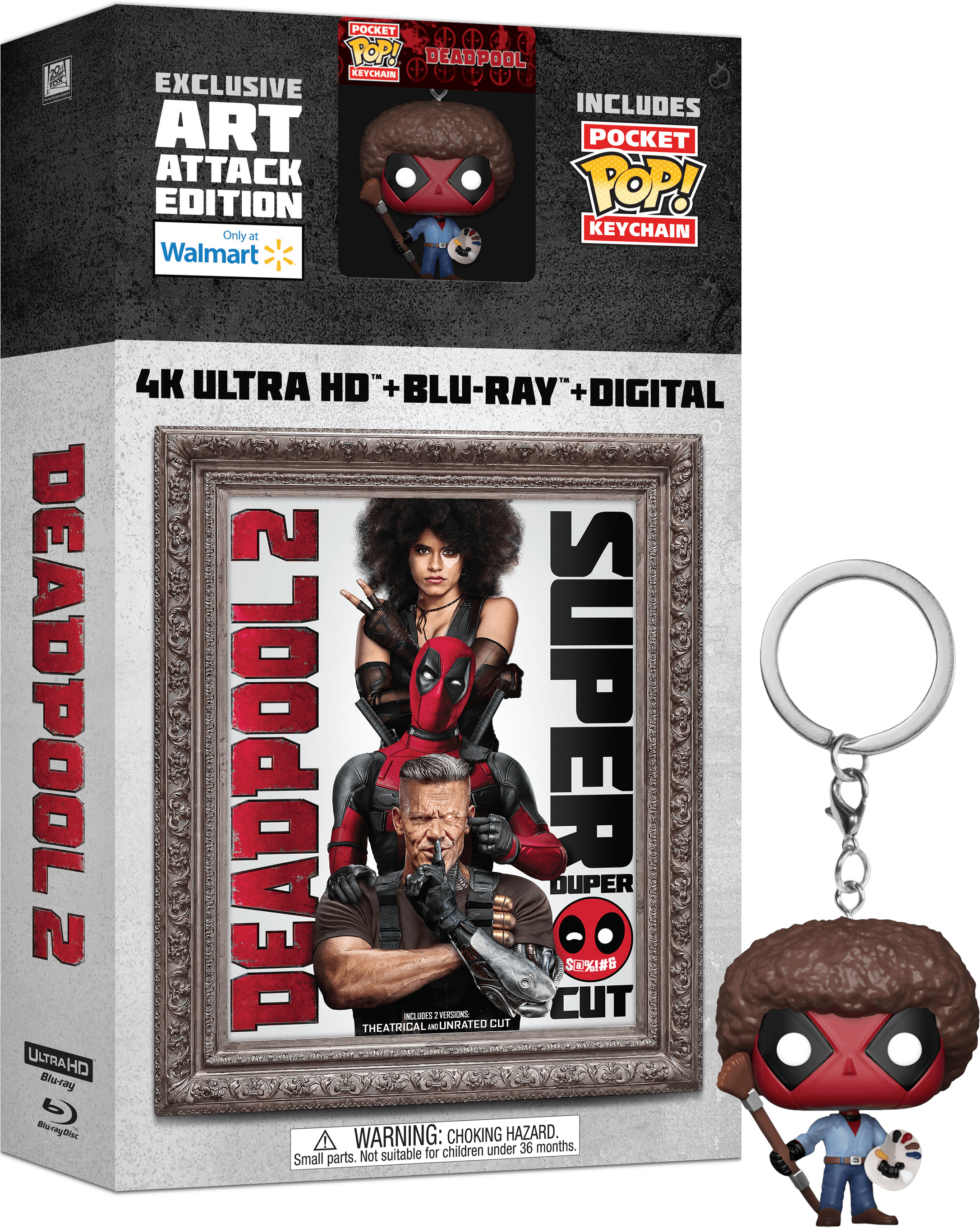 4k Ultra Hd Combo Pack - Deadpool 2 Blu Ray (2400x2850), Png Download