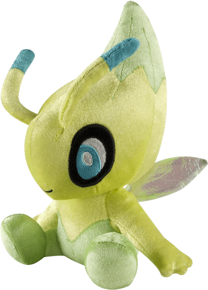 Pokemon 20th Anniversary Celebi Exclusive 8-inch Plush (600x600), Png Download