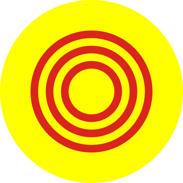 Roundel Of South Vietnam - Black And White Target (600x600), Png Download