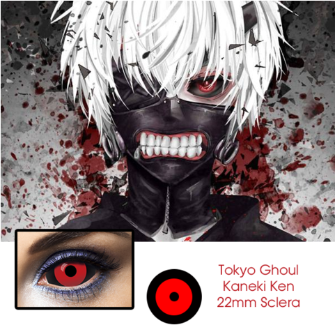 Tokyo Ghoul 22mm Sclera - Tokyo Ghoul Japanese Anime Art 32x24 Poster Decor (480x480), Png Download