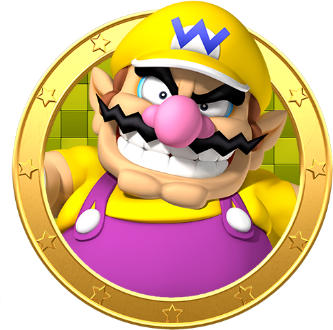 Wario - Wario Mario Golf World Tour (500x500), Png Download