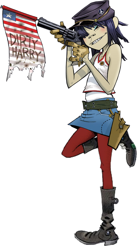 Gorillaz - Gorillaz Noodle Phase 2 (569x1022), Png Download
