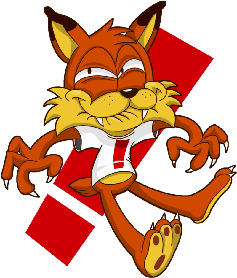 Oppins On New Bubsy Game Spunkimonki97 Mon Aug 21 - Bubsy Bobcat (845x946), Png Download