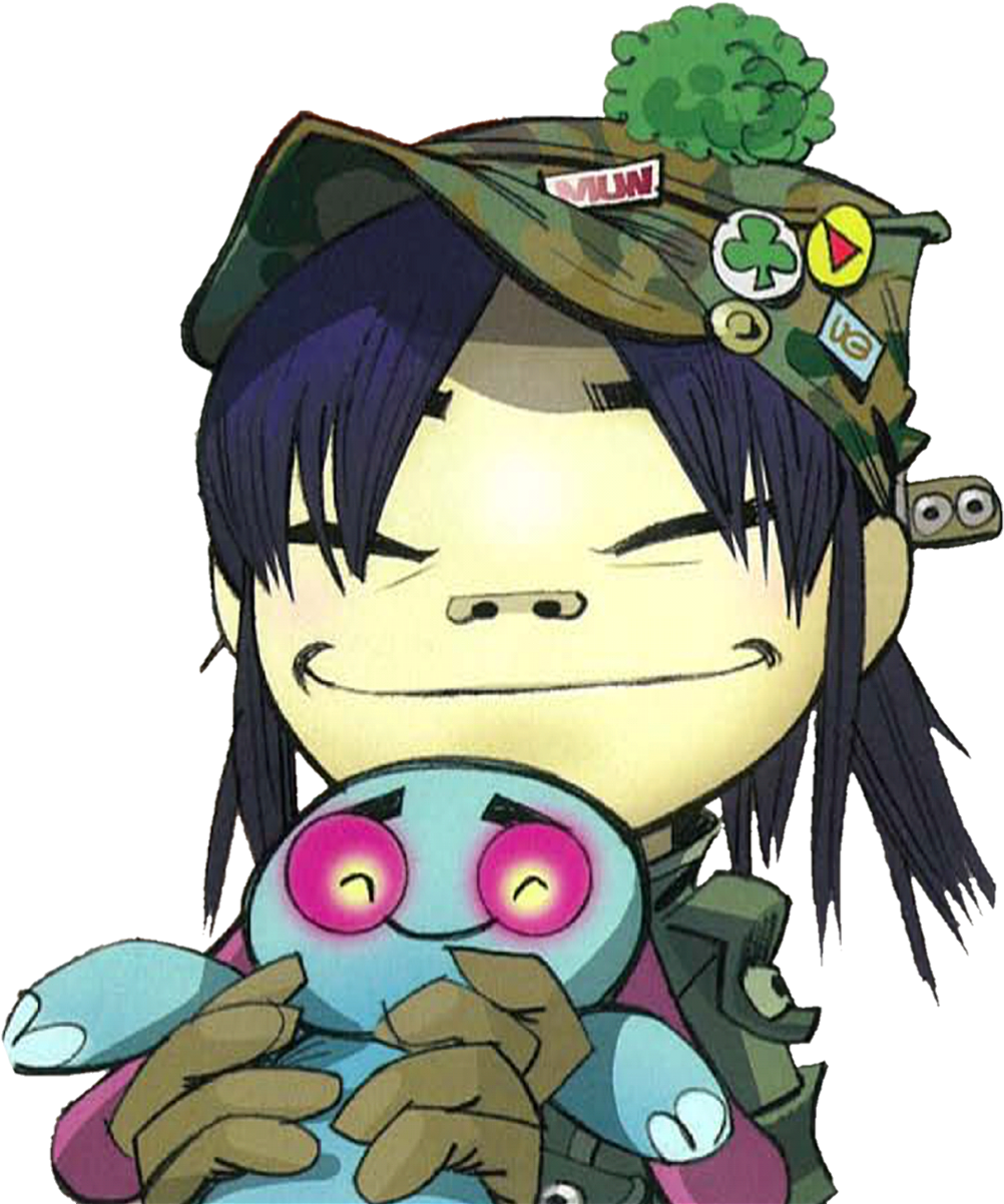 Gorillaz Noodle Phase 2 (1024x1206), Png Download