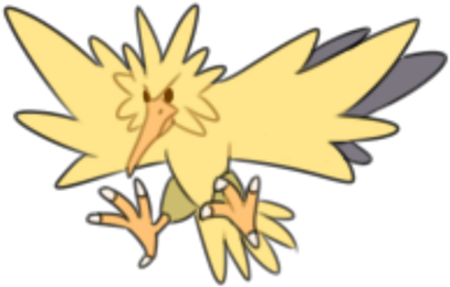 Doodle Zapdos (420x420), Png Download