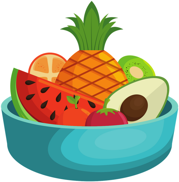 Fruit Bowl - Healthy Food Food Icon (800x800), Png Download