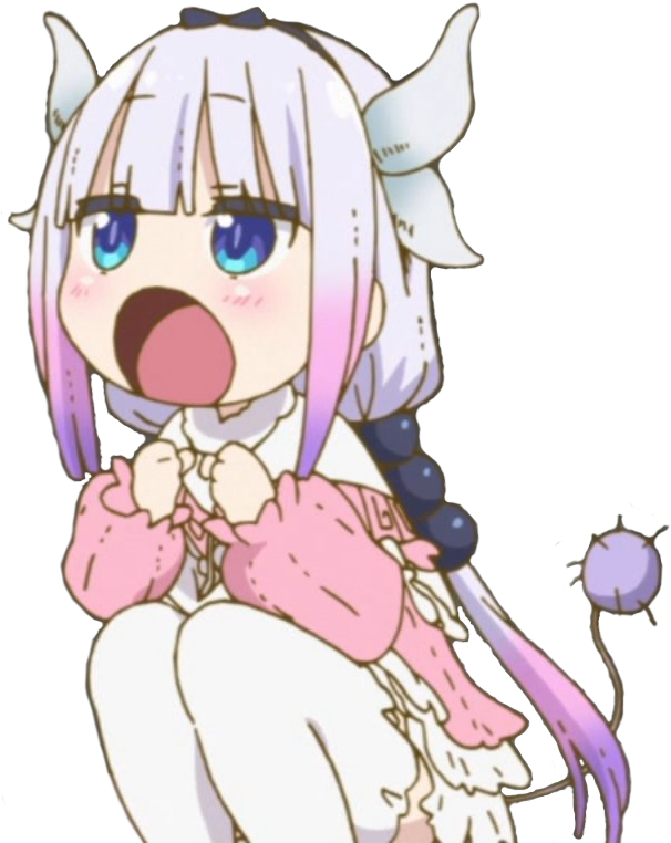 Kanna Transparent - Dragon Maid Kanna Eating (612x767), Png Download