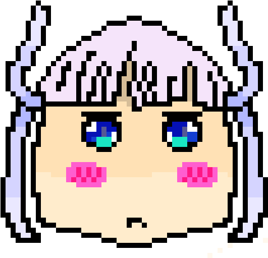 Kanna - Pixel Art (570x530), Png Download