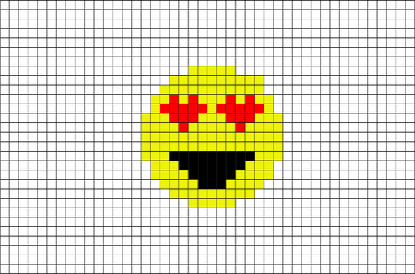 Brik Pixel Art On Twitter - Pixel Art Emoji Faces (600x396), Png Download