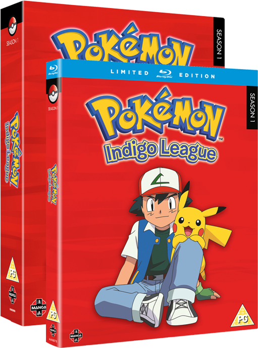 Pokemon Indigo League - Dragon Ball Box Sets Blu Ray (530x795), Png Download