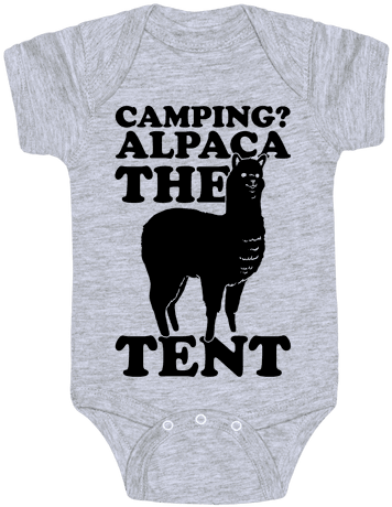Alpaca The Tent Baby Onesy - Feed Me You Peasants (484x484), Png Download