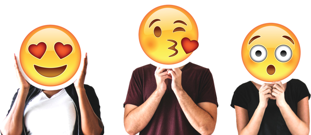 New Contest Every Thursday - People Holding Smileys (624x272), Png Download